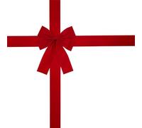 Genérico Christmas Bows Decor - Red Ribbon Set | Elegant Red Christmas Bows Decoration Set, Perfect For Tree, Wreath, Garland, Gift, Or Holiday Home, Office, and Party Decor