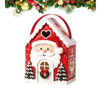 Generico Christmas Candy Chocolate Container Bags With Handle | Cookie Box | Dessert Box For Party Halloween Birthday Easter Valentines Christmas Candy College School Office Movie