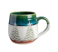 Generico Christmas Coffee Cups - Drinking Container, Tree Pattern Resin Coffee Mugs, For Women Men Child Friend Mom Lady Kitchen Holiday Party Farmhouse Bar