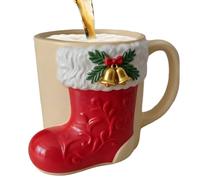 Generico Christmas Cup Resin Ornament 12x10x8.5cm, Holiday Drinkware Coffee Mug Decoration, Resin Stainless Steel for Hot and Cold Drinks, Tea, Milk, Juice, Latte Party