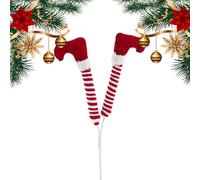 Generico Christmas Decor Legs - Stuffed Topper Ornaments, Decorations, Fixed Wire Decor Feet Ornament, Decoration Creative Stuffed Decoration Peerfect, Brilliant Accessible, Multi Color