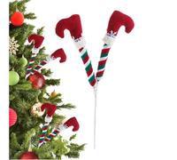 Generico Christmas Decor Legs - Stuffed Topper Ornaments, Decorations, Fixed Wire Decor Feet Ornament, Decoration Creative Stuffed Decoration Peerfect, Brilliant Accessible, Multi Color