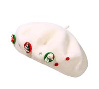 Generico Christmas Decoration Hat - Beret Hat Christmas Decoration Hats | Warm Beanie Caps | Women's Berets for Artist Girls Women Ladies Dress Costume Birthday Holiday Fall Winter