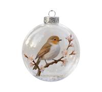 Generico Christmas Decorations Birds Ornaments - Feathered Decoration, Miniature Faux Bird Set, Clip on Accent Pieces, Seasonal Hanging Accessories, Small Home Accessory, Twelve Piece Pack Color