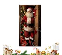 Generico Christmas Door Cover- Christmas Entrance Courtyard Retail Space, Weather Resistant Decorative Backdrop, Immediate Visual Easy Install, Transforms Plain Doorways Atmosphere