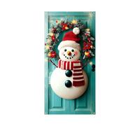 Generico Christmas Door Cover, Reusable Festive Fabric Holiday Backdrop