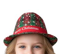 Genérico Christmas Fedora Hats For Men | Festive Snowflake Pattern Foldable Headwear | Soft Christmas Fedora Hat | For Family Men Women Teens Party Winner Holiday Indoor Outdoor