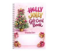 Generico Christmas Gift Card Album Cute Pink Spiral Book -