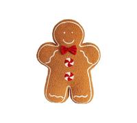 Generico Christmas Gingerbread Man Pillow Plush - 45cm Stuffed Gingerbread Pillow Fun Gingerbreads Shaped, Decorative Throw Pillows For Sofa Cushion Christmas Party Decor (Khaki)