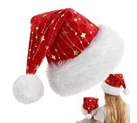 Generico Christmas Hats | Sequin Santa Hat Acessory | Unisex Warm Comfortable Costume Hatt for Teens Men Women Party Holiday Festival New Year Event Celebration Masquerade