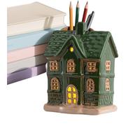 Generico Christmas Houses - Ceramic House Desk Ornament | Festive Christmas Centerpiece with Elegant Design | Ceramic Holiday Decor Ideal for Home Tabletop, Mantel, Shelf, Party & Seasonal Display