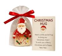 Generico Christmas Hug, Little Encouragement Cards For Kids, Pocket Santa Claus Decor Comforting Keepsake, Teens Adults Home Travel Students Colleagues Employees Graduates Team Incentives Business