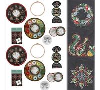 Generico Christmas-Keepsake Embroidery Kit by Missouri Star, DIY Handcraft Starter Set with Threads,Needles,Instructions, Meaningful Handmade Gift for Celebrate Love and Warmth