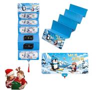 Generico Christmas Money or Gift Card Holder with 10 Slots Surprise Christmas Xmas Gift Card Holder, Xmas Money Cards with Envelopes, for Santa Cash Supplies (Blue)