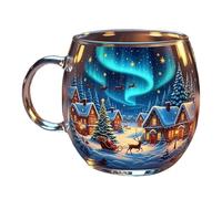 Generico Christmas Mug, Hand-Painted Decorative Cup, 10 Oz Funny Holiday Coffee Tea Cups, Strong Ceramic and Festive Design, for Travel, Winter Parties, Café, Birthday, Home, Wedding