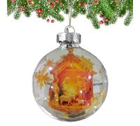 Generico Christmas Nativity Figurines - Holiday Ornaments, Miniature Religious Set for Tree, Decorative Holy Family Display, Nativity Ornaments Lightweight Build, Seasonal Interior Decoration