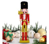 Generico Christmas Nutcracker, Festive Statue Party Supplies For Fireplace, Nutcracker Christmas Decor, Shelf Countertop Tabletop Window Table Cabinet Counter
