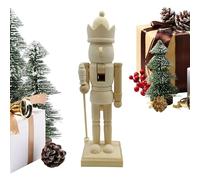 Generico Christmas Nutcracker Figurines | Wooden Tabletop Sculpture | Wooden Traditional Nutcracker Sculpture | For Living Room Fireplace Entrance Display Rack Bedroom Kid Room Bathroom