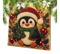 Generico Christmas Pearl Painting Kit - Santa Snowman Reindeer With Frame