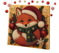Generico Christmas Pearl Painting Kit - Santa Snowman Reindeer With Frame