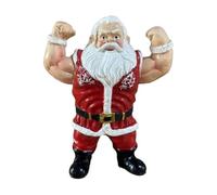 Generico Christmas Resin Santa Statues - Fun Muscle Humorous Home Decor | Festive Ornament for Holiday, Birthday Party, Office, Desk, School Dormitory And Garden
