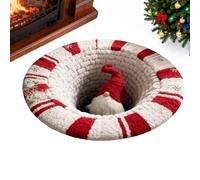 Genérico Christmas Rugs | Optical Illusion Non-Slip Round | 3D Festive GNOME Design with Soft Plush Texture Decor for Bedroom Living Room Entryway Dorm Apartment Farmhouse Winter Holiday Party Hotel
