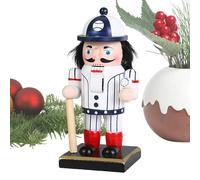 Generico Christmas Schiaccianoci, Schiaccianoci Calciatore e Giocatore di Baseball Soldato Modelli Decorativi da Casa 15 Cm, Figura Collezionabile per Desktop Tavolo Libreria Centrotavola Festività