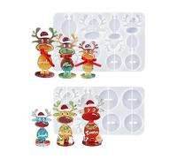 Generico Christmas Silicone Molds - Standing Reindeer Mold 24.9 x 15 cm | Adorable Molds for Baking, Chocolate, Candy, Soap and Party Craft Decorations - Kitchen & Home