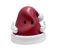 Generico Christmas Statues For Table - Santa Hat Shape Compact, Santa Hat Desktop Ornament For Living Room | Shelf Table Study Nursery Bedside Display Shelves Bookshelves Windowsills, 7.2x7.2x6.5cm