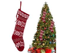 Generico Christmas Stockings - Knitted Fireplace Decoration Bags for Holiday Cheer, Reusable Design with Festive Pattern, Goodie for Travel Apartment Vacation Hotel Office College Dorm Seasonal Gift