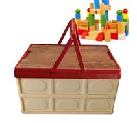 Genérico Christmas Storage Containers | 30L Foldable With Handles - Christmas Ornament Organizer Storage Box - For Clothes Wreath Toy Blanket Party Decorations Home Apartment Car RV Camping