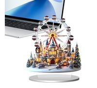 Generico Christmas Table Decor | Desk Decor, 2025 Christmas Decoration- Flat Acrylic Statue For Desk | For Living Room, Bedroom, Study Room, Birthday, New Year, Party, And Home Display