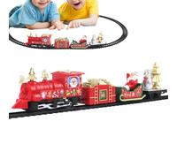 Generico Christmas Train Set, Electric Locomotive Train with Lights and Sound, Classic Railway Track Toy, Realistic Engine Feature, Holiday Decoration Toy for Kids Boys Family Around Christmas Tree