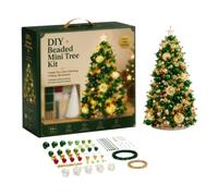 Generico Christmas Tree Bead Art Assembly Ornament Handmade Display Kit