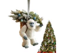 Generico Christmas Tree Ornaments, 2D Acrylic Monkey Figurine, Ornaments Figurines Decorations for Holiday Display, for Home Kitchen Outdoor Garden Patio Wall Window Party Supplies