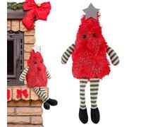 Genérico Christmas Tree Shaped Cute Plush Doll, Cloth 11.42x5.51x2.36 Inch - Albero Shaped Cute Plush Doll with Festive Lights, Party, Office | Cuțe Christmas Тree Soft Figures Festive Game