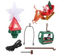 Genérico Christmas Tree Topper - USB Powered Rotating Tree Ornaments, Xmass Toppers Interactive Toys, For Indoor Outdoor Living Room Office Apartment Party Shop School Garden Use Accessories