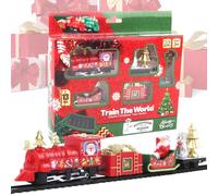 Genérico Christmas Tree Train - Classic Christmas Train | Children's Electric Trains | Childrens Electric Locomotive Trains Model with Light and Sound, for Children Boys Family