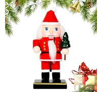Genérico Christmas Wooden Nutcracker - 16 cm Penguin, Gingerbread Man, Ełf & Christmas Nutcracker Soldier | Holiday Collectible Sculptures For Table Shelf Tovaglia Cabinet Gìft Bag Fillers