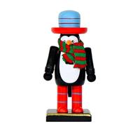 Genérico Christmas Wooden Nutcracker - 16 cm Penguin, Gingerbread Man, Ełf & Christmas Nutcracker Soldier | Holiday Collectible Sculptures For Table Shelf Tovaglia Cabinet Gìft Bag Fillers