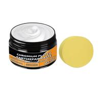 Generico Chrome Cleaner - Scratch Removal Cream with Applicator Sponge | Rust Oxidation Restorer | Metal Shine Protector | Boats Tires Trucks SUV RV Electroplating Trim Handles Bumpers