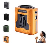 Generico Chubby Cable Fan, 2025 New Chubby Cool Belt Fans, Chubbycool 6000mah Portable, Portable Belt Rechargeable with Flashlight, for Outdoor Work, Hiking, Camping & Travel (Orange)