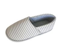 Generico Ciabatte con Fibbia Donna Estive Donna Oro Rosa Pantofole in Cotone da Primavera Estate Autunno e Inverno Sottili per la casa, Antiscivolo, con Suola Pantofole Donna Chiuse Dietro (Grey, 36)
