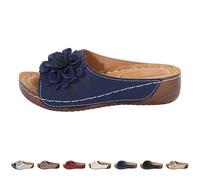 Generico Ciabatte con Plantare Ortopedico Donna Moda Sandals Aperte Antiscivolo Gomma Suole Ciabatte Supporto Arco Casual Scarpe Trekking Camminata Shoes Spiaggia Piscina Aperte Mare