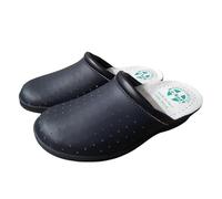 Generico ciabatte da donna sanitarie Le SOFT sottopiede pelle antiscivolo imbottito ideale per casa o giardino e lavoro (blu, Sistema Taglie Calzature EU, Adulto, Donna, Numero, Media, 39)
