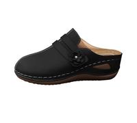Generico Ciabatte Donna Comode Eleganti Sabot Estive Chiuse Davanti Con Zeppa Sandali Casual Vintage Chiusi Gomma Ciabatte Camminare Bassi Comodi Zeppe Pantofole Sportivo Slippers Piscina Spiaggia