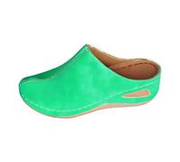 Generico Ciabatte Donna con Zeppa Ortopedici Zoccoli Sanitarie Chiuse E Comode Mules Estive Eleganti con Plateau Sandali Casual Anti-Shock Ciabatta Casa Per Esterni Pantofole Estive E Invernali