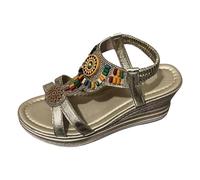 Generico Ciabatte Donna Estive Ciabatte Infradito Eleganti Leggere Comodi Ortopedici In Cuoio Artificiale Con Supporto Arco Plantare Durevoli Plateau Strappo Per Spiaggia E Trekking Sandalo
