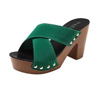 Generico Ciabatte Donna Estive Comode Pantofole Eleganti Sandali Con Tacco Basso Aperta Gioiello Leggere Scarpe Con Strass Antiscivolo Da Sera Slippers Cerimonia Ciabatta Spiaggia Piscina