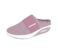 Generico Ciabatte Donna Estive Comode Sandali Ortopediche Con Zeppa In Rete Bassi Casual Scarpe Chiuse Davanti Con Cuscino D'aria Sportivo Eleganti Trekking Ciabatte Sanitarie Sabot Pantofole Piscina